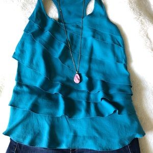 Elle Sexy Racerback Blouse XS - Great Top